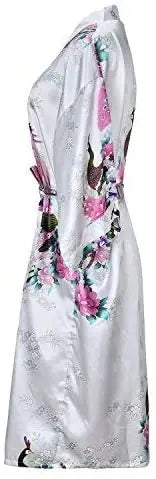 Floral Satin Bridal Kimono Robe™