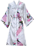 Floral Satin Bridal Kimono Robe™