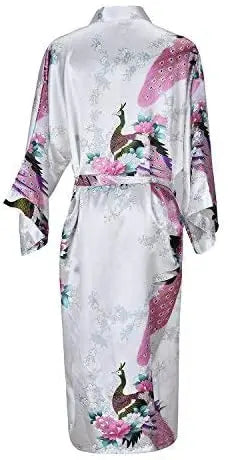 Floral Satin Bridal Kimono Robe™