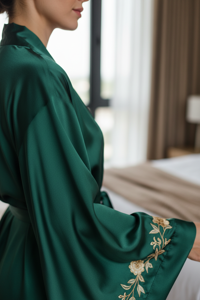 Kimono - Détail satin